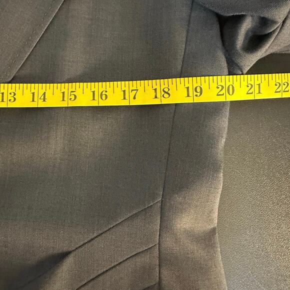 Ann Klein Dark Gray Wool Blend Blazer Suit Jacket Size 12 - Picture 7 of 8